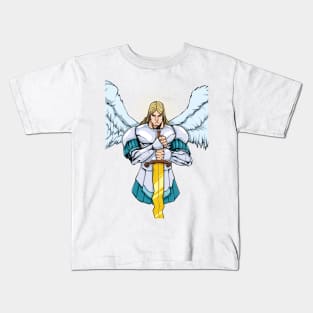 Archangel Michael Portrait Kids T-Shirt